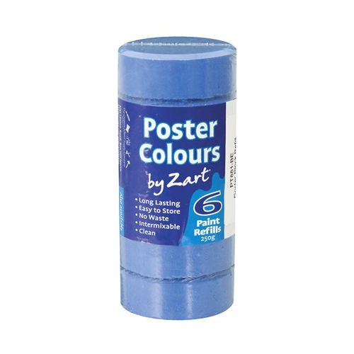 Zart Poster Colours Refill Cobalt Blue Pack of 6_2